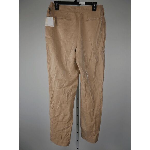 Anne Klein Women's Light Coffee Shimmer Twill Side Zip Pants Trouser  6 - Picture 3 of 8